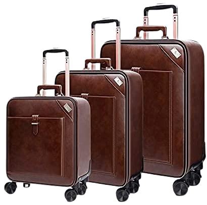 SEMMS BROWN LUXURIOUS LEATHER LUGGAGE