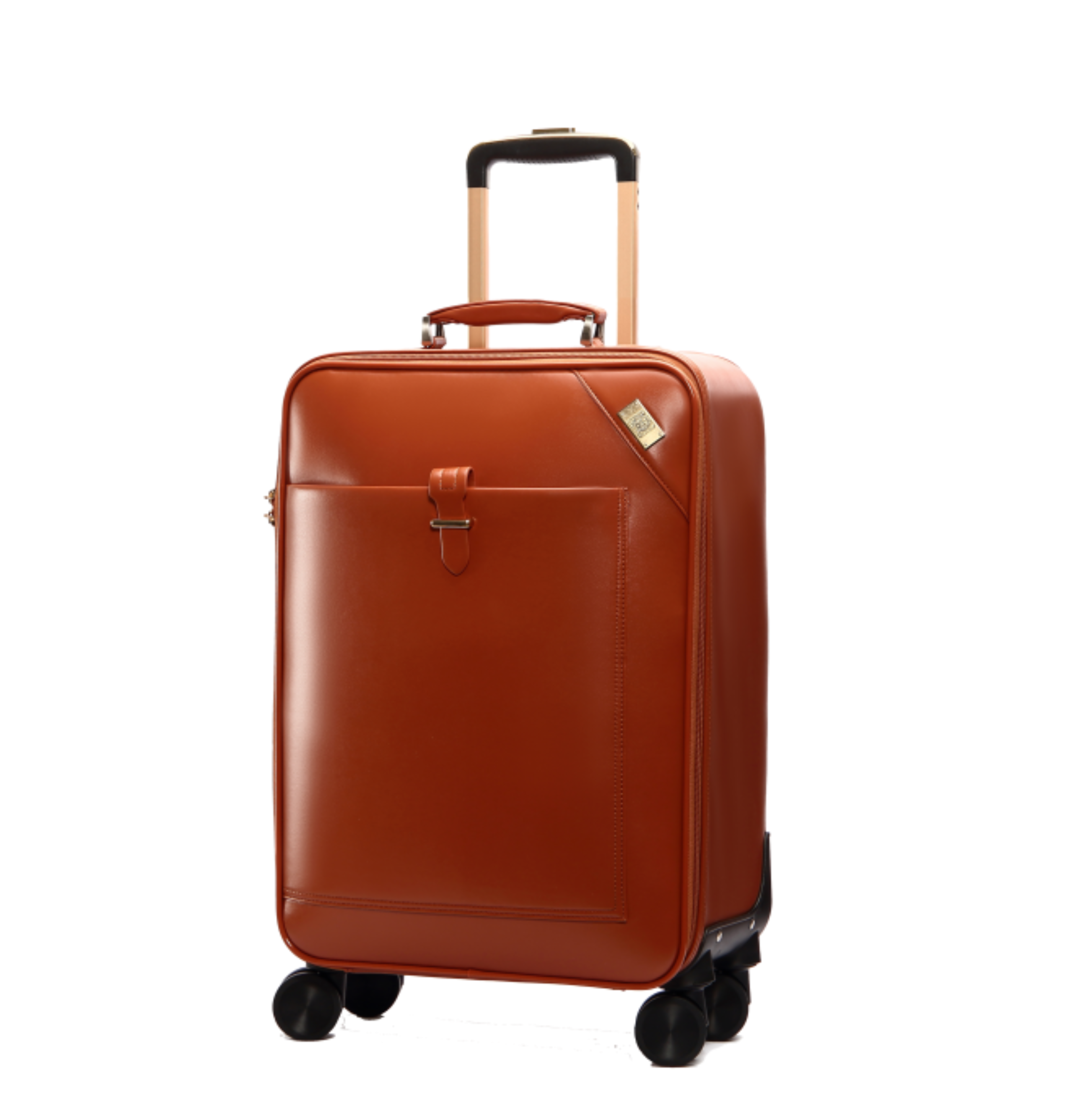 SEMMS LIGHT BROWN LUXURIOUS LEATHER LUGGAGE