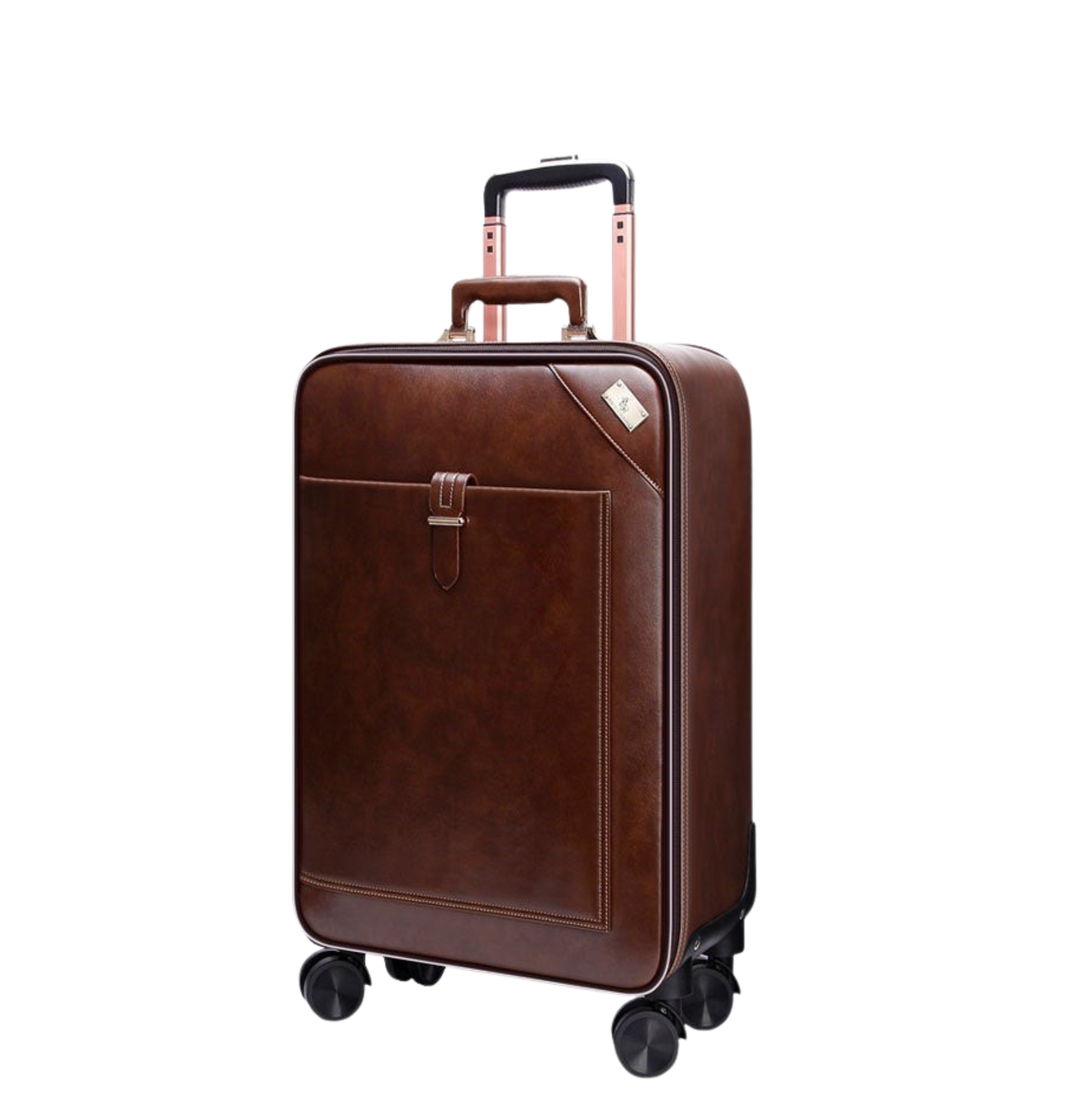 SEMMS BROWN LUXURIOUS LEATHER LUGGAGE