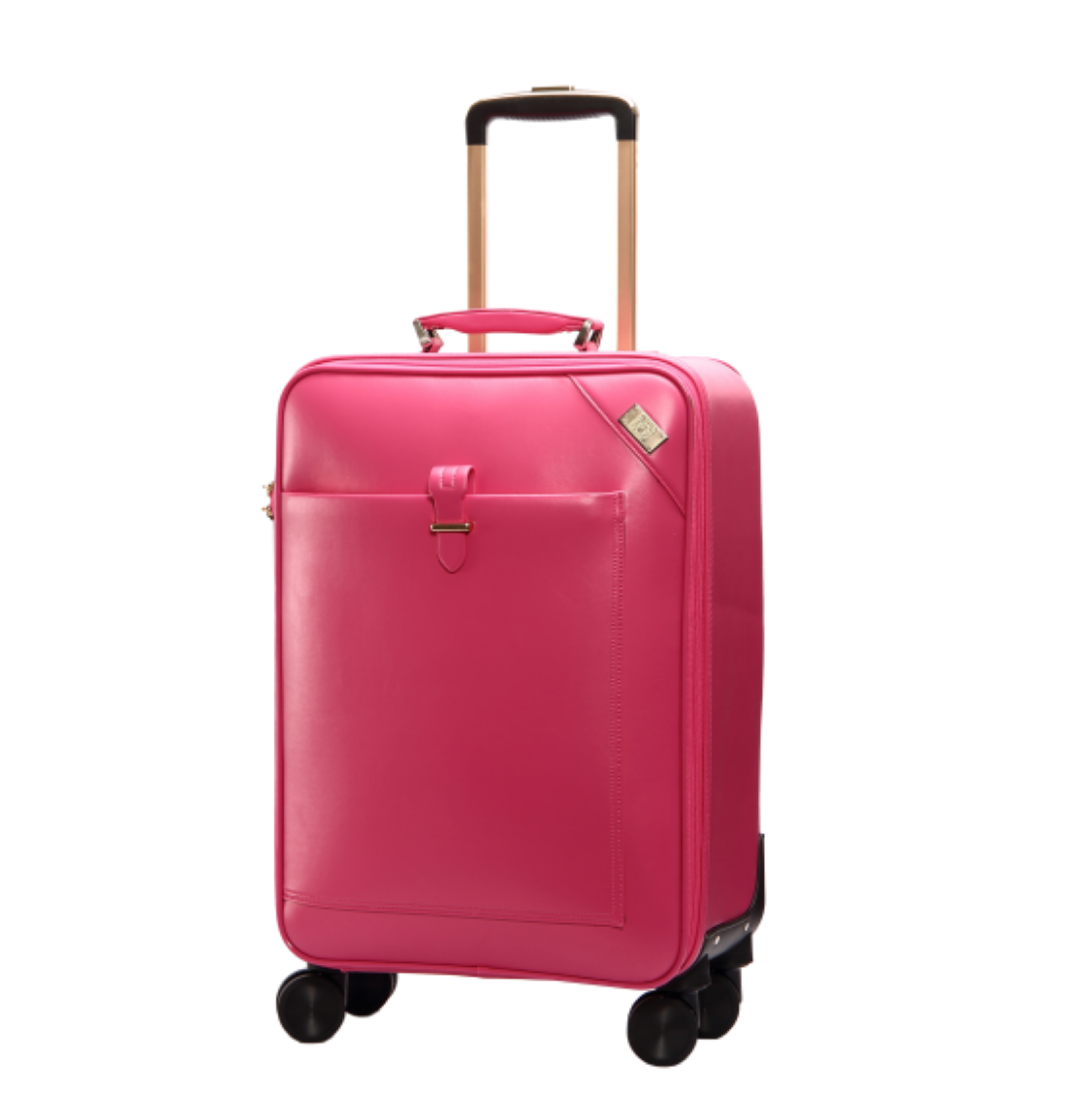 SEMMS HOT PINK LUXURIOUS LEATHER LUGGAGE